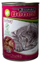 Super Benek konservai katėms gabalėliai su kalakutiena padaže 415 g