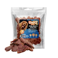 UniQ Pets – Duck Hearts with Rice - Širdelės su antiena ir ryžiais, 500 g