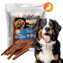 UniQ Pets – Soft Rabbit Sticks - Traškūs triušienos kepsneliai, 500 g