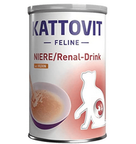 KATTOVIT Feline Niere/Renal Drink – sriuba katėms, turinčioms inkstų funkcijos sutrikimų 135 ml