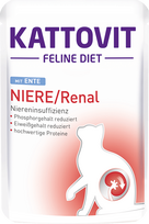 KATTOVIT Niere/Renal Ente/Duck – konservai katėms su antiena 85 g