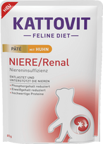 KATTOVIT Renal Pate Huhn - Paštetas katėms su vištiena 85 g