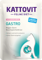 KATTOVIT Gastro Lachs&Reis – konservai katėms su lašiša ir ryžiais 85 g