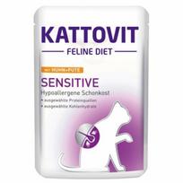 KATTOVIT Sensitive Huhn&Pute - konservai katėms su vištiena ir kalakutiena 85 g