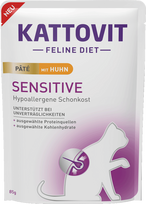 KATTOVIT Sensitive Pate Huhn – paštetas katėms su vištiena 85 g