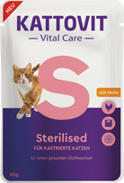KATTOVIT Vital Care Sterilised – konservai katėms, 85 g