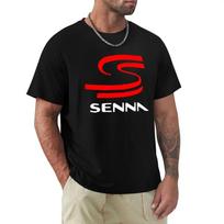 Nauji F-1 AYRTON SENNA lenktyniniai marškinėliai vyrams, firminiai marškinėliai, vyriški vasariniai medvilniniai marškinėliai M smėlis