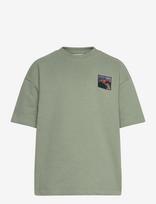The New - Tnrowan Os S_S Sweat Tee - Marškinėliai trumpomis rankovėmis - Chaki spalva