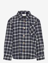 The New - Tnronan Os L_S Flannel Shirt - Ilgarankoviai marškiniai - Mėlyna