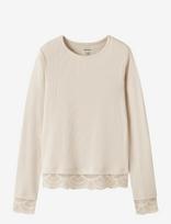 Name It - Nkfrosima Ls Slim Top - Ilgarankoviai marškinėliai - Kreminė spalva