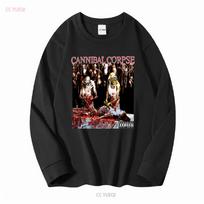 Vintage 00s Cannibal Corpse Butchered At Birth Band Death Metal T Shirt vintage Washed Casual designer clothes XL black