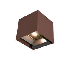 LED sieninis šviestuvas su jutikliu, įkraunamas saulės energija LED/9W/3,7V IP65 4000K ruda