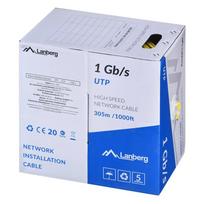 LANBERG LAN KABELIS UTP 1GB/S 305M SOLID, IJKLBELCU6_10CC_0305_Y