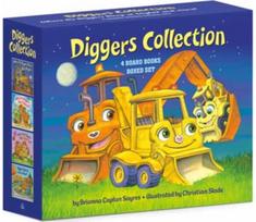 Diggers Collection 4-Book Boxed Set: Where Do Diggers Sleep at Night?; Where Do Diggers Say I Love You?; Where Do Diggers Take Vacation?; and Diggers Love To Go To School