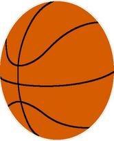 Kilimas vidaus Domoletti BOND KIDS Basketball, oranžinė sp., 120 cm x 120 cm