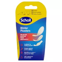 SCHOLL pleistrai pūslelėms įvairių dydžių, 5vnt.