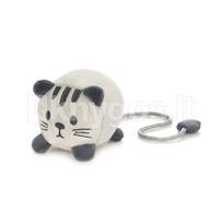 Knygos skirtukas „Fluffy Kitty“, pilkas