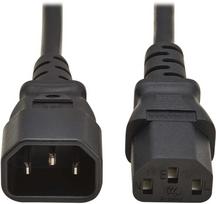 Kabelis zasilający Eaton EATON TRIPPLITE PDU Power Cord C13 to C14 - 10A 250V H05VV-F 1M 3,28 FT. Juodas