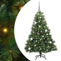 vidaXL Dirbtinė Kalėdų eglutė su 150 LED Žalia 150 cm PE ir PVC