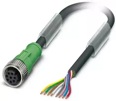 Phoenix Contact Jutiklio / vykdymo įrenginio kabelis SAC-8P-10,0-PUR/M12FS BK 1401032