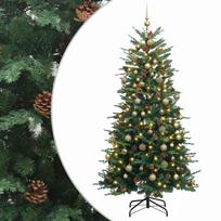 vidaXL Dirbtinė kalėdinė eglutė su rutuliuku 180 cm 300 LED