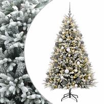 vidaXL Dirbtinė Kalėdų eglutė su burbulais 180 cm 300 LED Šilta balta
