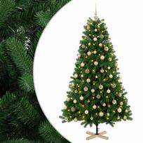 vidaXL Dirbtinė kalėdinė eglutė su rutuliuku 180 cm 300 LED