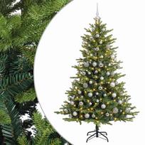 vidaXL Dirbtinė kalėdinė eglutė su rutuliuku 240 cm 300 LED