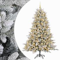 vidaXL Dirbtinė Kalėdų eglutė su burbulais 180 cm 300 LED Šilta balta