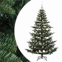 vidaXL Dirbtinė kalėdinė eglutė su rutuliuku 180 cm 300 LED