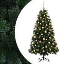vidaXL Dirbtinė kalėdinė eglutė su žaisliuku 240 cm 300 LED