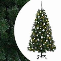 vidaXL Dirbtinė kalėdinė eglutė su žaisliuku 240 cm 300 LED
