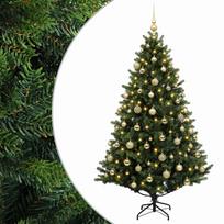 vidaXL Dirbtinė kalėdinė eglutė su rutuliuku 240 cm 300 LED