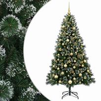 vidaXL Dirbtinė kalėdinė eglutė su rutuliuku 180 cm 300 LED