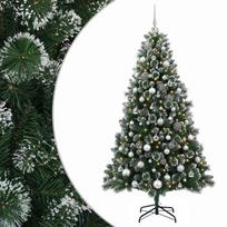vidaXL Dirbtinė kalėdinė eglutė su rutuliuku 240 cm 300 LED