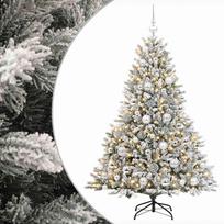 vidaXL Dirbtinė kalėdinė eglutė su rutuliuku 180 cm 300 LED