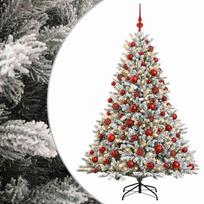 vidaXL Dirbtinė kalėdinė eglutė su rutuliuku 240 cm 300 LED