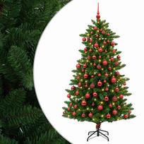 vidaXL Dirbtinė Kalėdų eglutė su burbulais 180 cm 300 LED Šilta balta