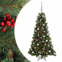 vidaXL Dirbtinė kalėdinė eglutė su rutuliuku 120 cm 150 LED