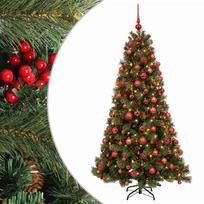 vidaXL Dirbtinė kalėdinė eglutė su rutuliuku 240 cm 300 LED