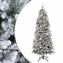 vidaXL Dirbtinė kalėdinė eglutė su rutuliuku 180 cm 300 LED