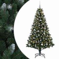 vidaXL Dirbtinė Kalėdų eglutė su burbulais 180 cm 300 LED Šilta balta