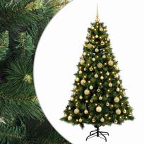 vidaXL Dirbtinė kalėdinė eglutė su rutuliuku 240 cm 300 LED