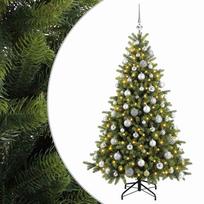 vidaXL Dirbtinė kalėdinė eglutė su rutuliuku 210 cm 300 LED