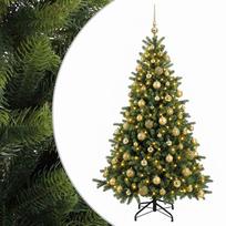 vidaXL Dirbtinė kalėdinė eglutė su rutuliuku 240 cm 300 LED