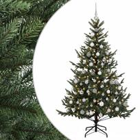 vidaXL Dirbtinė kalėdinė eglutė su rutuliuku 240 cm 300 LED
