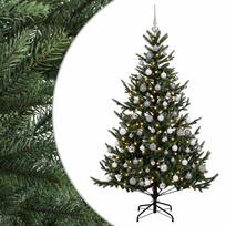vidaXL Dirbtinė kalėdinė eglutė su rutuliuku 180 cm 300 LED