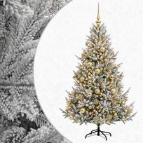 vidaXL Dirbtinė kalėdinė eglutė su rutuliuku 240 cm 300 LED
