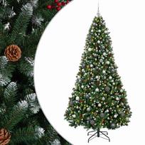 vidaXL Dirbtinė Kalėdų eglutė su burbulais 180 cm 300 LED Šilta balta