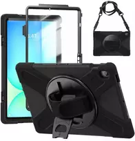 4kom.pl planšetinio kompiuterio dėklas Samsung Galaxy Tab S10 FE Plus S10 FE+ 13,1'' šarvuotas su rankena